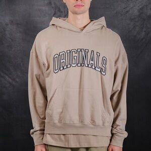 Men's Beige Hoodie with 'Originals' Design